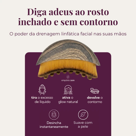 DrenaFace – Escova de Drenagem Linfática Facial
